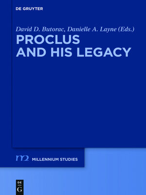 cover image of Proclus and his Legacy